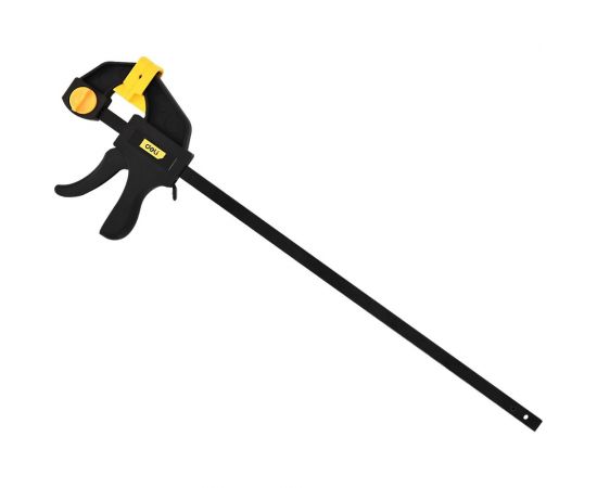 Быстрозажимная пистолетная струбцина DELI dl110118 450x70мм, стальная рама, пластиковые губки, макс.усилие до 750Н 112020 