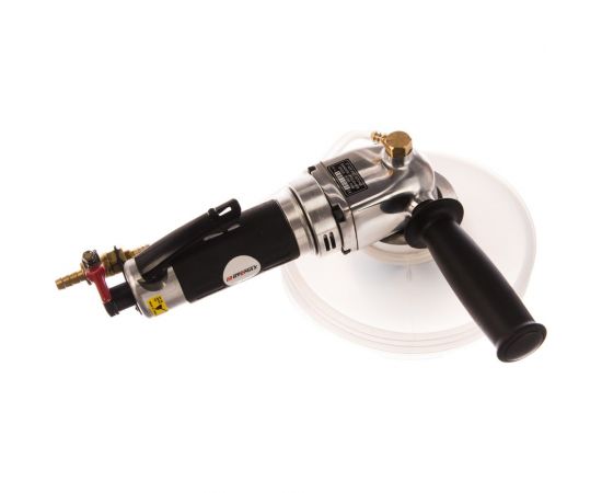 Угловая пневмошлифмашина с подачей воды Byemax BM-611W 