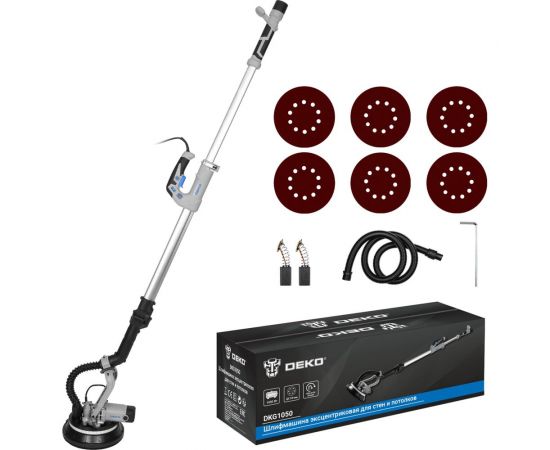 Эксцентриковая сетевая шлифмашина для стен и потолков DEKO DKG1050 1050 Вт 063-2208 