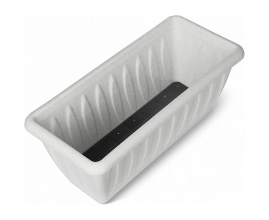 Ящик для растений с дренажной решеткой Martika Фелиция 40 см, мрамор С186-05-МРА 