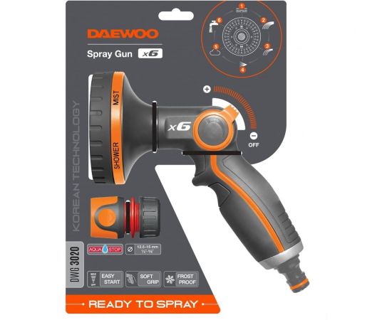 Пистолет-распылитель DAEWOO spray gun x6 DWG 3020 – изображение 2