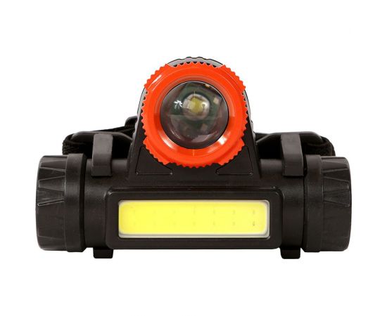 Налобный аккумуляторный фонарь Sturm COB и XPE светодиоды, функция зум, 140лм 4052-01-140 – изображение 2