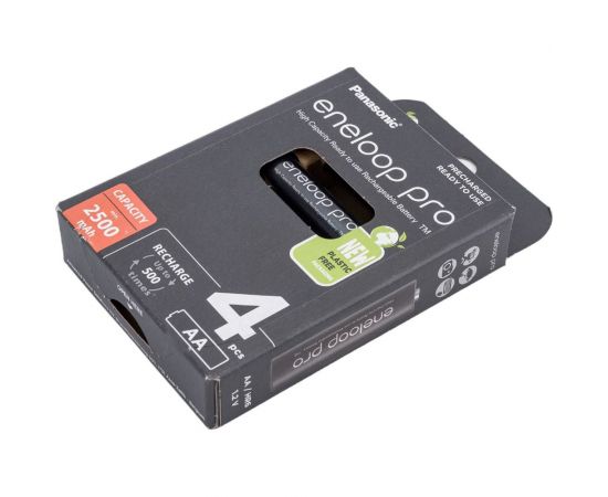 Аккумуляторы Panasonic eneloop pro BK-3HCDE/4BE 2500mAh AA R06 BL4 6330 – изображение 3