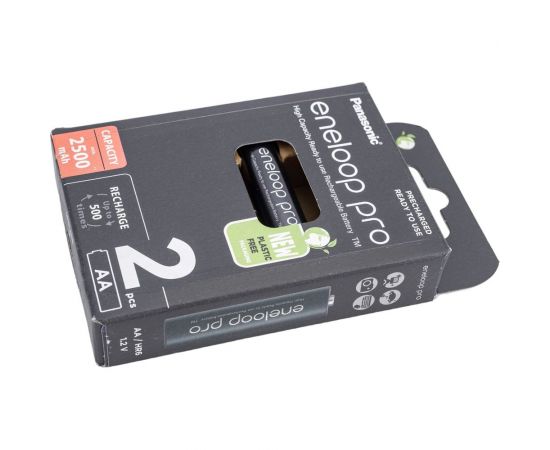Аккумуляторы Panasonic eneloop pro BK-3HCDE/2BE 2500mAh AA R06 BL2 7705 – изображение 4