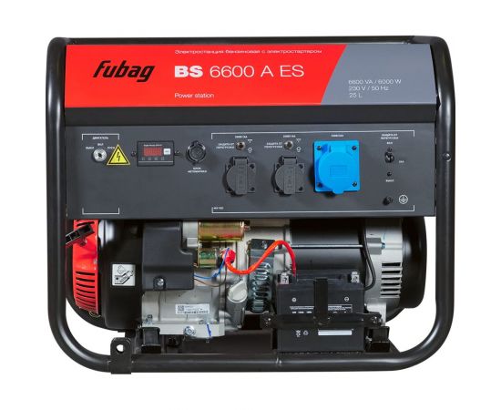 Бензиновая электростанция с электростартером и коннектором автоматики FUBAG BS 6600 A ES 641692 – изображение 6