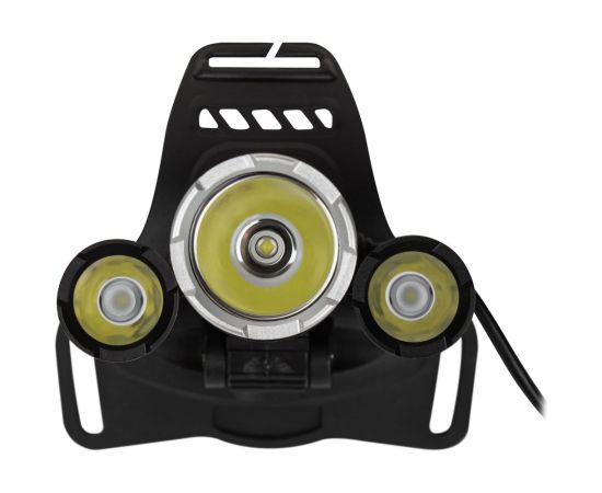 Налобный светодиодный фонарь ЭРА GA-809 аккумуляторный, алюминиевый, 3 режима, трехламповый High Power Headlamp, Б0056111 – изображение 7