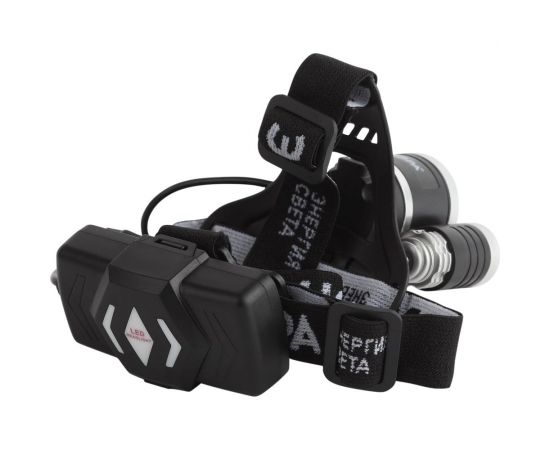 Налобный светодиодный фонарь ЭРА GA-809 аккумуляторный, алюминиевый, 3 режима, трехламповый High Power Headlamp, Б0056111 – изображение 9