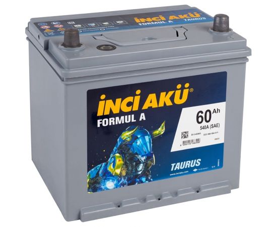 Аккумулятор INCI AKU Formul A 60R, 540 A, 232x173x225 мм (борт) 461703 