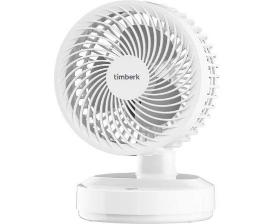 Настольный вентилятор с аккумулятором Timberk белый T-DF422 