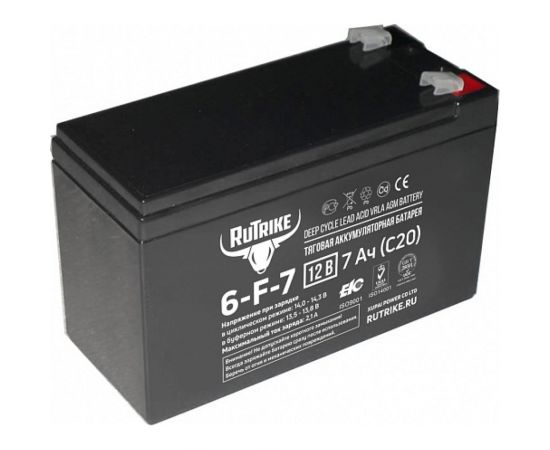 Тяговый аккумулятор Rutrike 6-F-7 (12V7A/H C20) 023935 