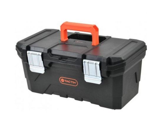 Ящик для инструмента TACTIX 23 черный с металлическими замками 58,5x30,0x26,0 см 320343 