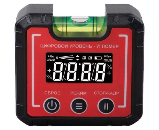 Компактный электронный уровень-угломер TECHNICOM с магнитом, 65 мм TC-LA65C 