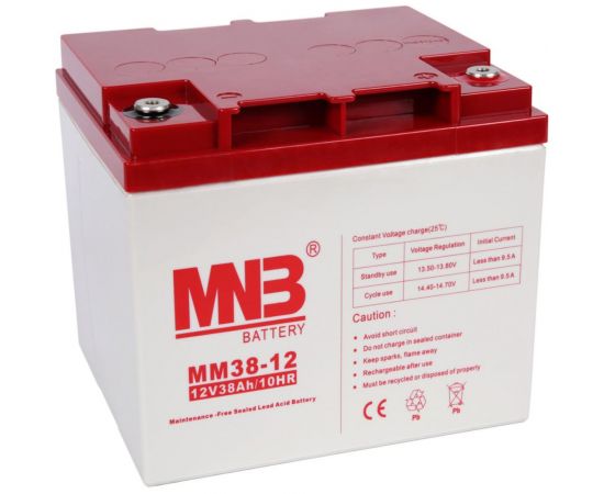 Батарея аккумуляторная АКБ MM38-12 12В 38Ач MNB MM38-12 
