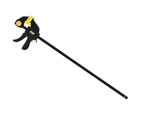 Быстрозажимная пистолетная струбцина DELI dl110124 600x70мм, стальная рама, пластиковые губки, макс.усилие до 750Н 112021 