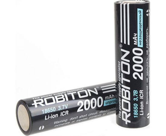 Аккумулятор ROBITON LI18650-2000NP- без защиты 15630 