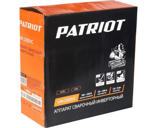 Сварочный инверторный аппарат PATRIOT WM230DVC 605302024 – изображение 12