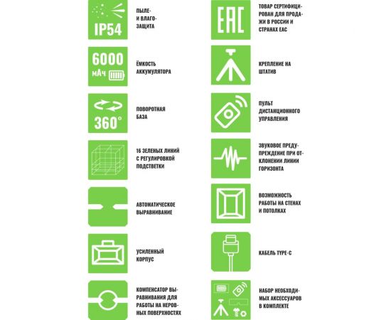 Профессиональный лазерный уровень LT L16-360Z с отражателем лазерного луча L16-360Z/ОТР – изображение 13