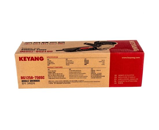Угловая шлифмашина KEYANG DG125A-750SC – изображение 18