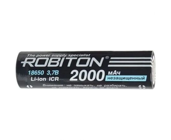 Аккумулятор ROBITON LI18650-2000NP- без защиты 15630 – изображение 2