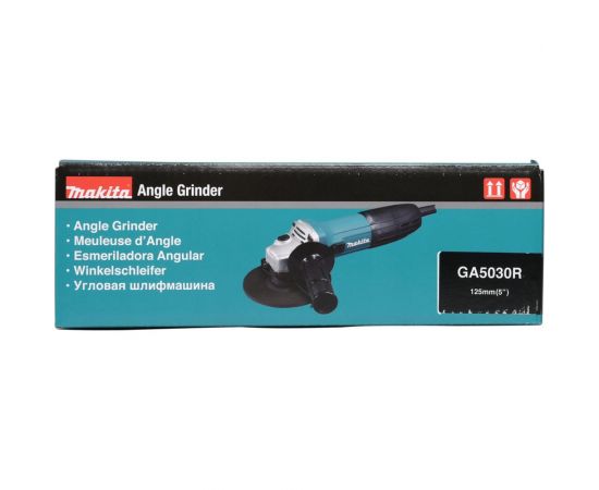 Угловая шлифмашина Makita 125 мм, 720 Вт, 11000 об\м, плавный пуск, антирестарт, 1.4 кг, кор. GA5030R – изображение 2