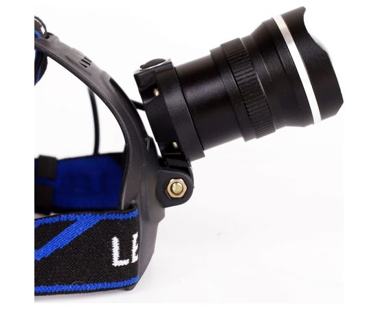 Налобный аккумуляторный фонарь Ultraflash LED5337 (3,7В, черный, 1LED, 5 Вт, фокус, 2 аккумулятора 3 режима, USB, бокс са) 15016 – изображение 3