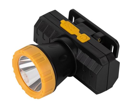 Налобный светодиодный фонарь ЭРА GA802 аккумуляторный мощный яркий 2 режима желто-черный Б0055349 – изображение 4
