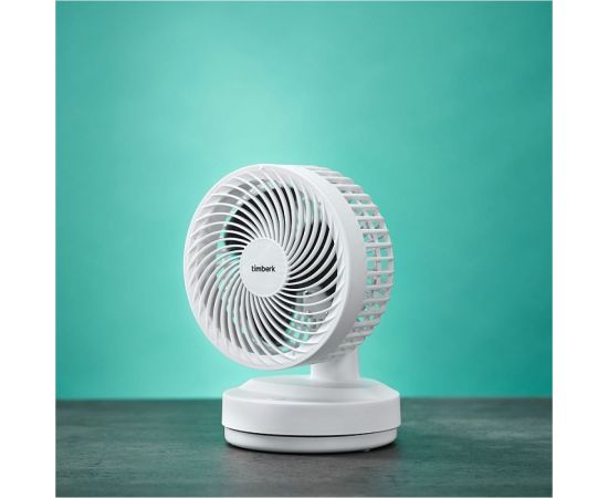 Настольный вентилятор с аккумулятором Timberk белый T-DF422 – изображение 4