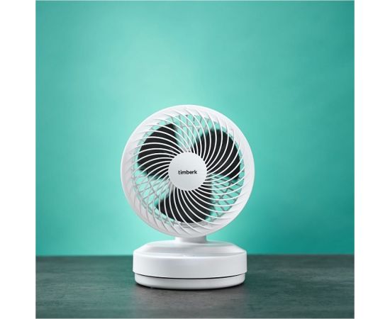Настольный вентилятор с аккумулятором Timberk белый T-DF422 – изображение 5