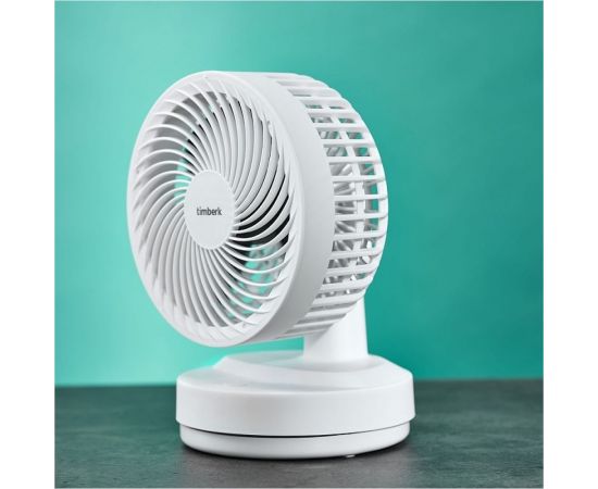 Настольный вентилятор с аккумулятором Timberk белый T-DF422 – изображение 6