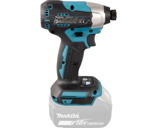 Аккумуляторный ударный шуруповерт Makita 18В, BL, XPT, Li-ion, 140 Нм DTD157Z – изображение 7