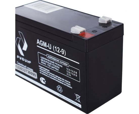 Аккумулятор АКБ 12-9 12В, 9Ач Рубин РЭ-АКБ1209 – изображение 8