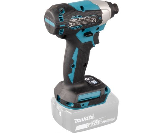 Аккумуляторный ударный шуруповерт Makita 18В, BL, XPT, Li-ion, 140 Нм DTD157Z – изображение 8