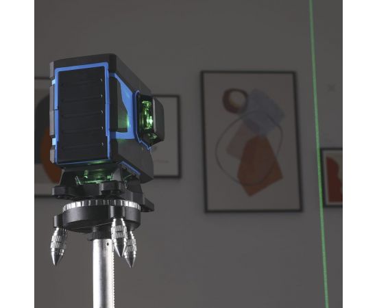 Лазерный самовыравнивающийся профессиональный уровень DEKO в кейсе LL12-HVR PREMIUM со штативом 1 м (12 линий) 065-0105-2 – изображение 9