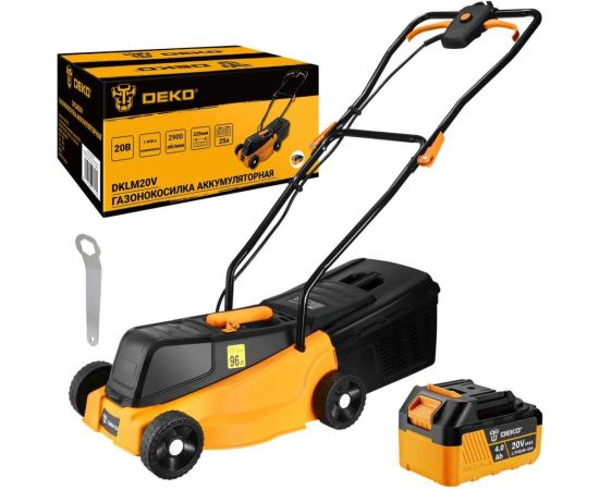 Аккумуляторная газонокосилка DEKO DKLM20V 20В, 1x4.0Aч 063-3007 