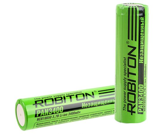 Аккумулятор ROBITON PAN3400 NCR18650B без защиты 12386 