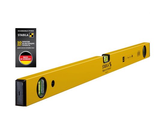 Уровень STABILA тип 70-2, 80см, 3 глазка, точность 0,5 мм/м 14188 