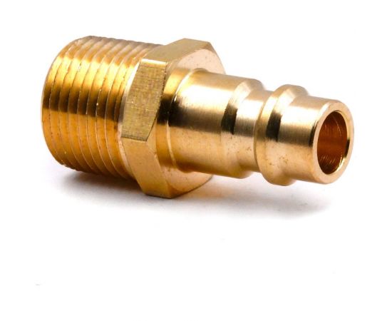 Соединение быстросъемное пневматическое HQ-PM38 «папа»-нар. резьба 3/8" (латунь) HQ-mech УТ000002473 