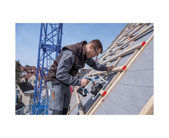 Аккумуляторная циркулярная пила Bosch GKS 185-LI (1 Ак.Б) 06016C1223 – изображение 11