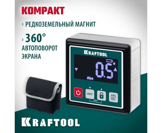 Электронный уровень-уклономер KRAFTOOL kompakt 4x90 34687 – изображение 2