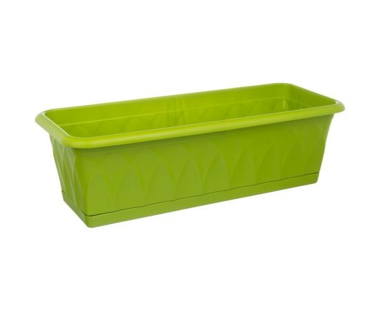 Ящик для растений с поддоном Martika Сиена 58 см, зеленый С173-03-ЗЕЛ – изображение 2