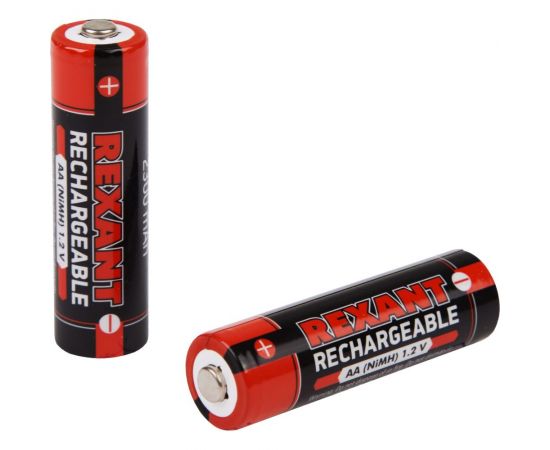 Пальчиковый аккумулятор REXANT NiMH AA 1.2 В 2300 мАч 2 шт 30-1423 – изображение 2
