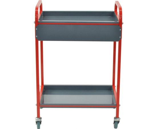 Тележка для инструментов Zatesov на две полки, открытая, c выдвижным ящиком TT-02-01-RED – изображение 2