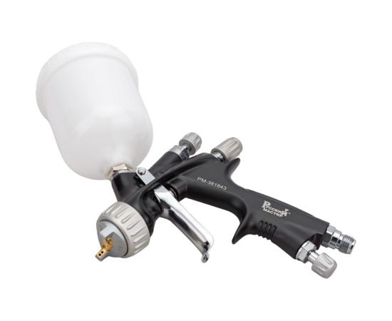 Миникраскопульт Русский Мастер H-301 1.0 мм, HVLP, верхний бачок 250 мл РМ-381843 – изображение 2