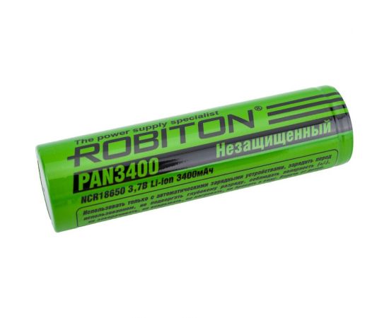 Аккумулятор ROBITON PAN3400 NCR18650B без защиты 12386 – изображение 2
