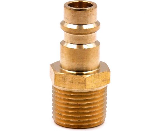 Соединение быстросъемное пневматическое HQ-PM38 «папа»-нар. резьба 3/8" (латунь) HQ-mech УТ000002473 – изображение 3