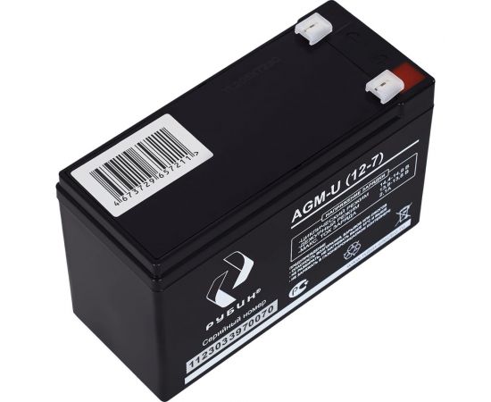 Аккумулятор АКБ 12-7 12В, 7 Ач Рубин РЭ-АКБ1207 – изображение 4