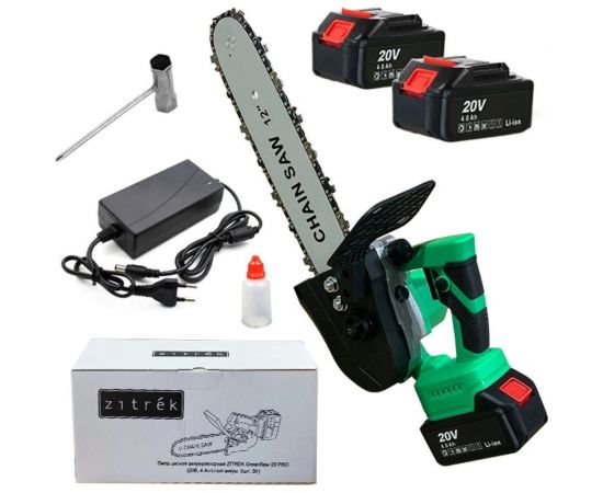 Аккумуляторная цепная пила Zitrek GreenSaw 20 PRO 20 В, 4 Ач, Li-ion аккумуляторы 2 шт, зарядное устройство 082-1852 – изображение 5