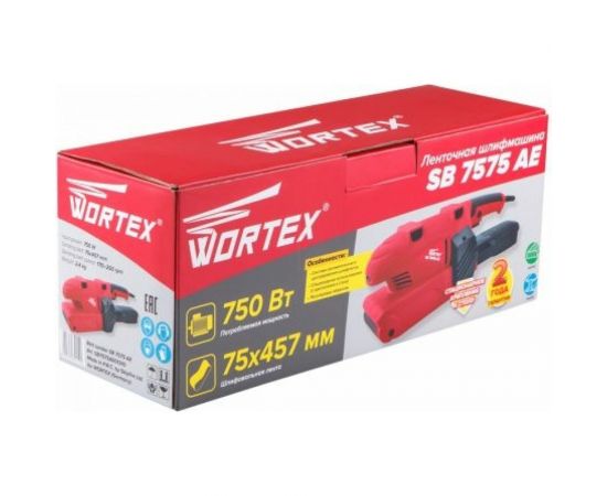 Ленточная шлифмашина WORTEX SB 7575 AE SB7575AE01310 – изображение 5