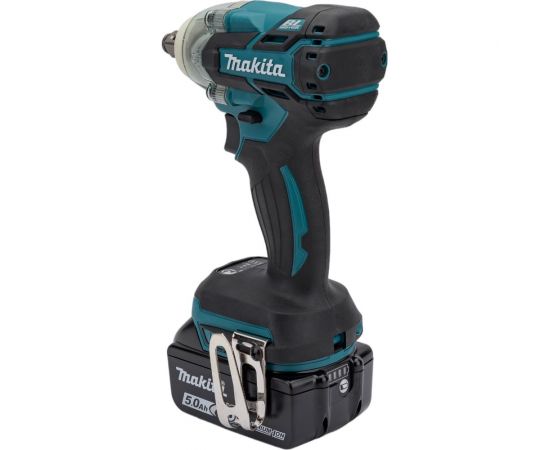 Аккумуляторный ударный гайковерт Makita бесщеточный, 18 В, 1x5 Ач Li-ion, 0-1800/2600/3500у/м, 280 Нм, квадрат 1/2"", 1.7 кг, кор., подсв, М10-М20, кейс DTW285RTK – изображение 6