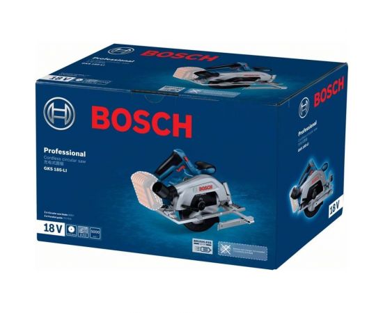 Аккумуляторная циркулярная пила Bosch GKS 185-LI (1 Ак.Б) 06016C1223 – изображение 6
